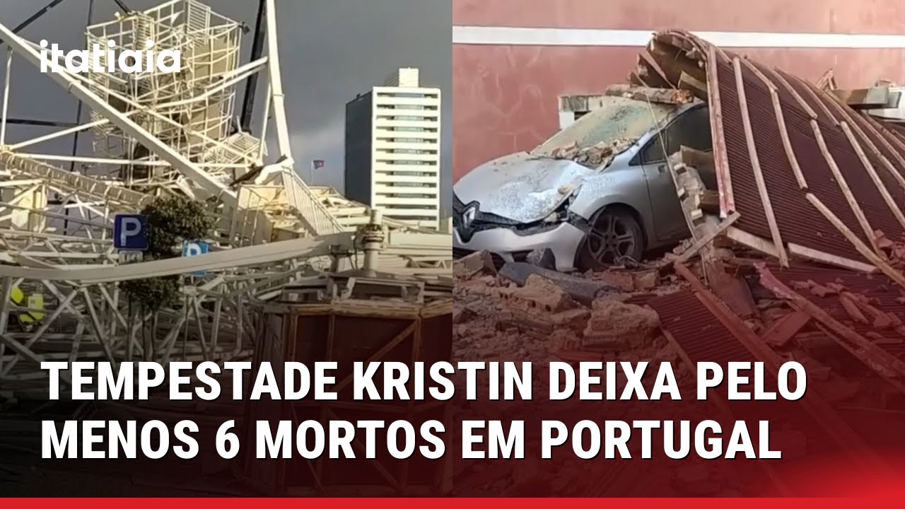 TEMPESTADE KRISTIN DEIXA RASTRO DE DESTRUIÇÃO E PELO MENOS 6 MORTOS EM PORTUGAL