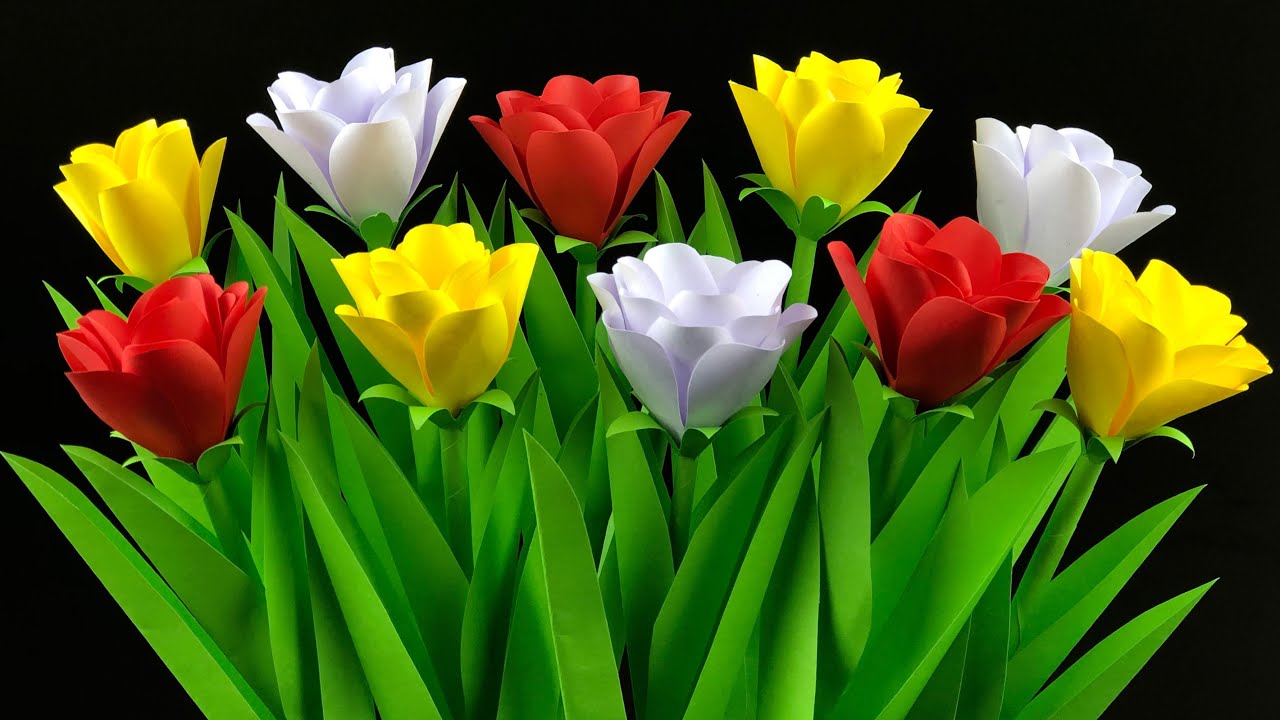 3D Flower Making With Paper | Home Decor | Easy And Beautiful Paper Flowers | Easy Crafts | DIY