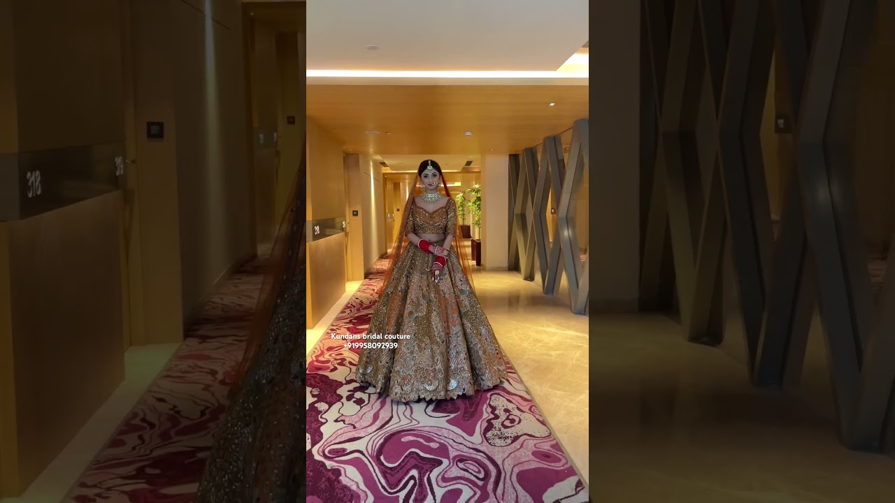 From Kundans bridal couture Chandni chowk Delhi best bridal lehenga collection ❤️#wedding #lehenga