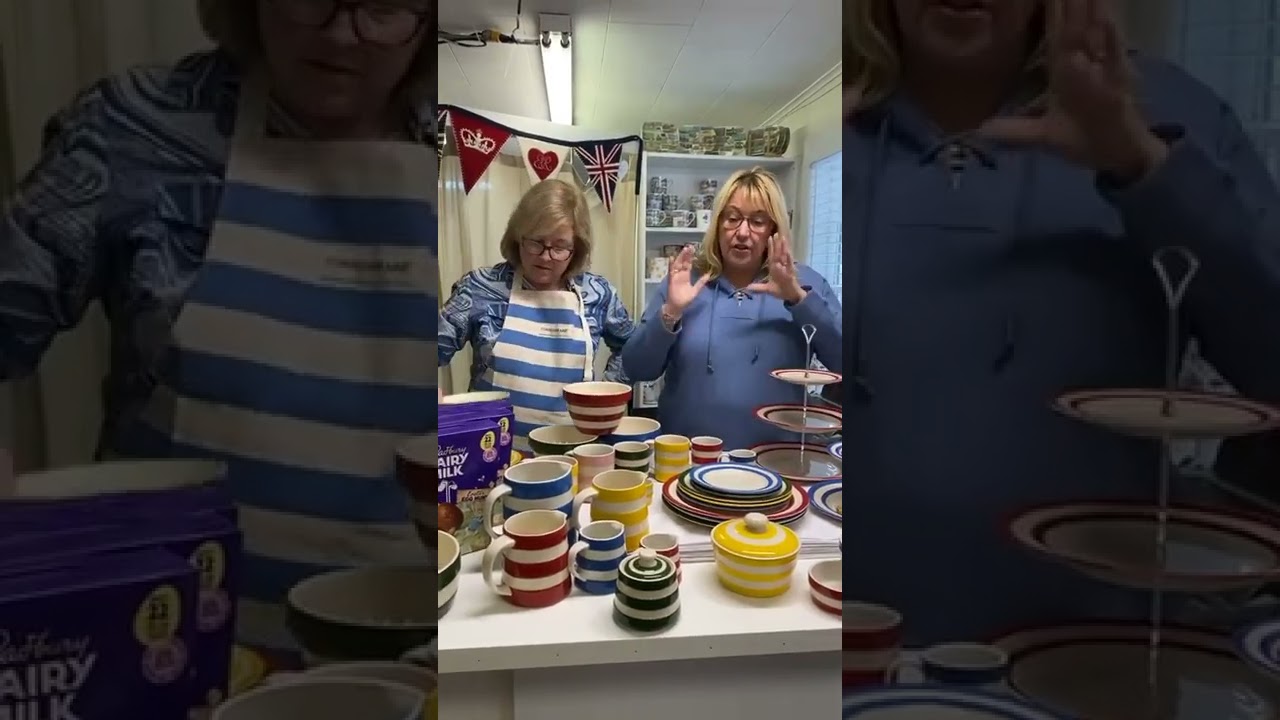 New Cornishware with Adder Green