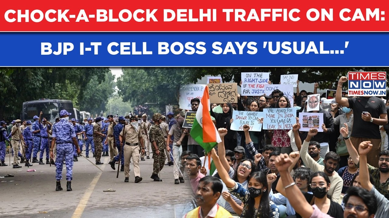 CJP Protest Vs Police: Delhi Traffic Videos Viral But BJP I-T Cell Boss Amit Malviya Claims 'No...'