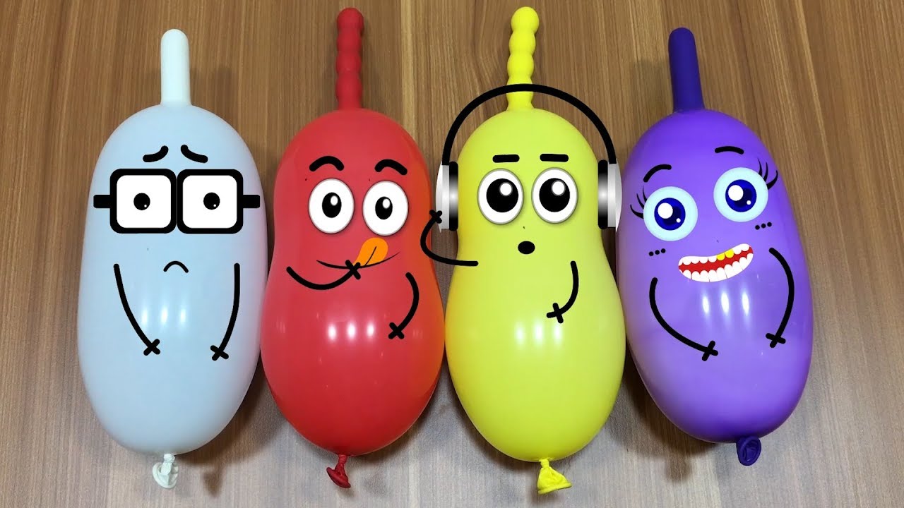 Making Slime With Funny Balloon Cute Doodles #4 | Satisfying Slime Videos | Mickey Slime