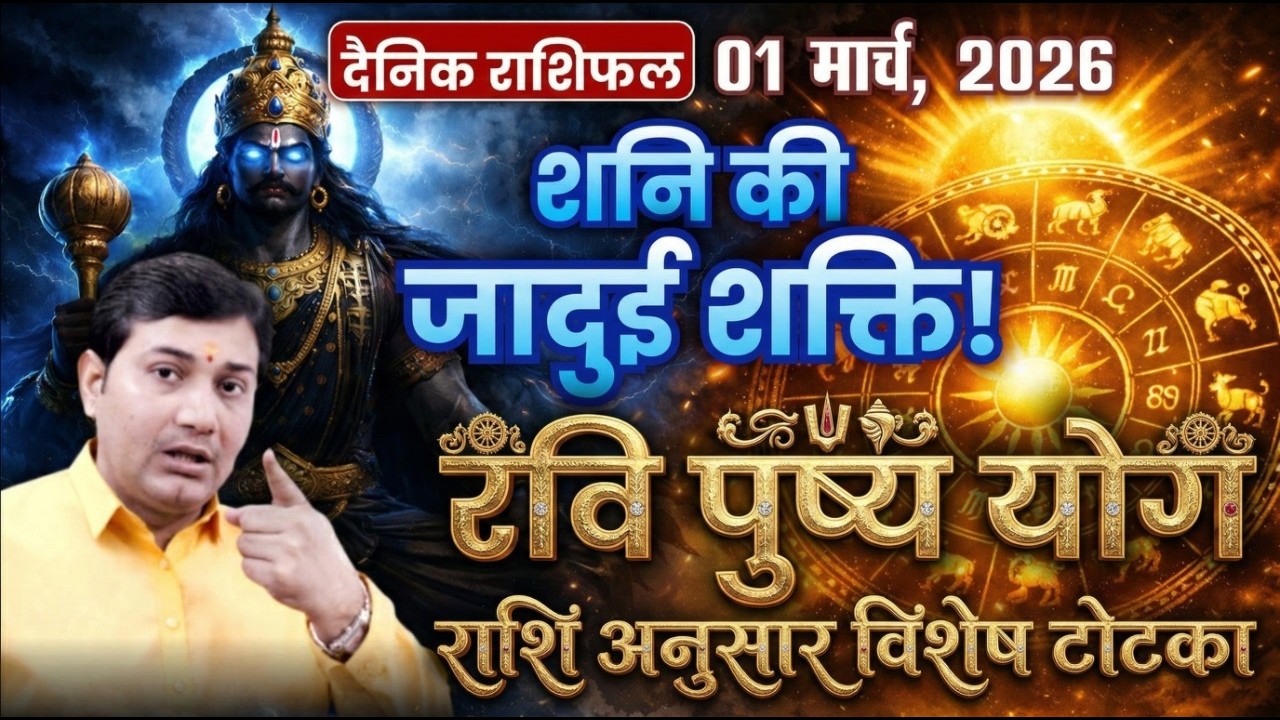 'कमजोर ग्रह' वरदान कैसे? 01 March 2026 |Aaj Ka Rashifal | Strong Jupiter is Destroying Your Life!