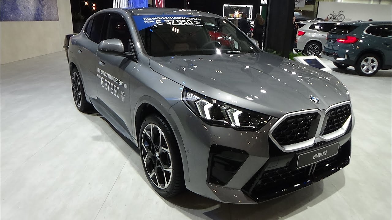 BMW X2 sDive20i M Limited Edition 2026 года — экстерьер и интерьер — Брюссельский автосалон 2026 ...