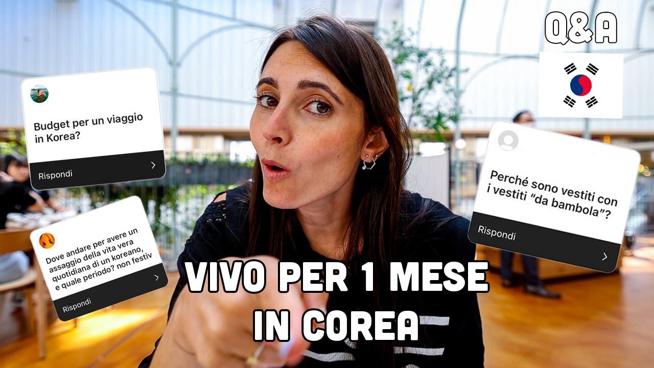 VIVO per 1 mese in Corea || Rispondiamo alle vostre domande