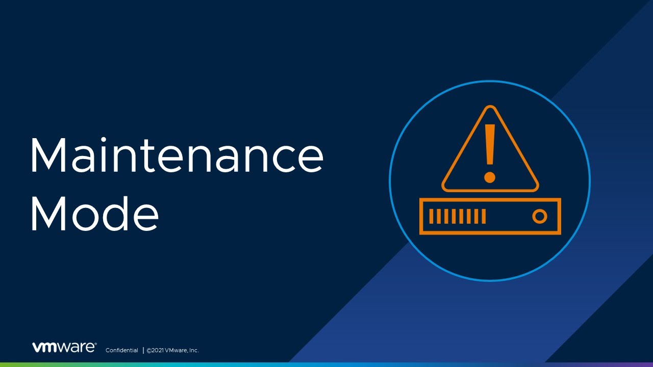 vSAN Maintenance Mode