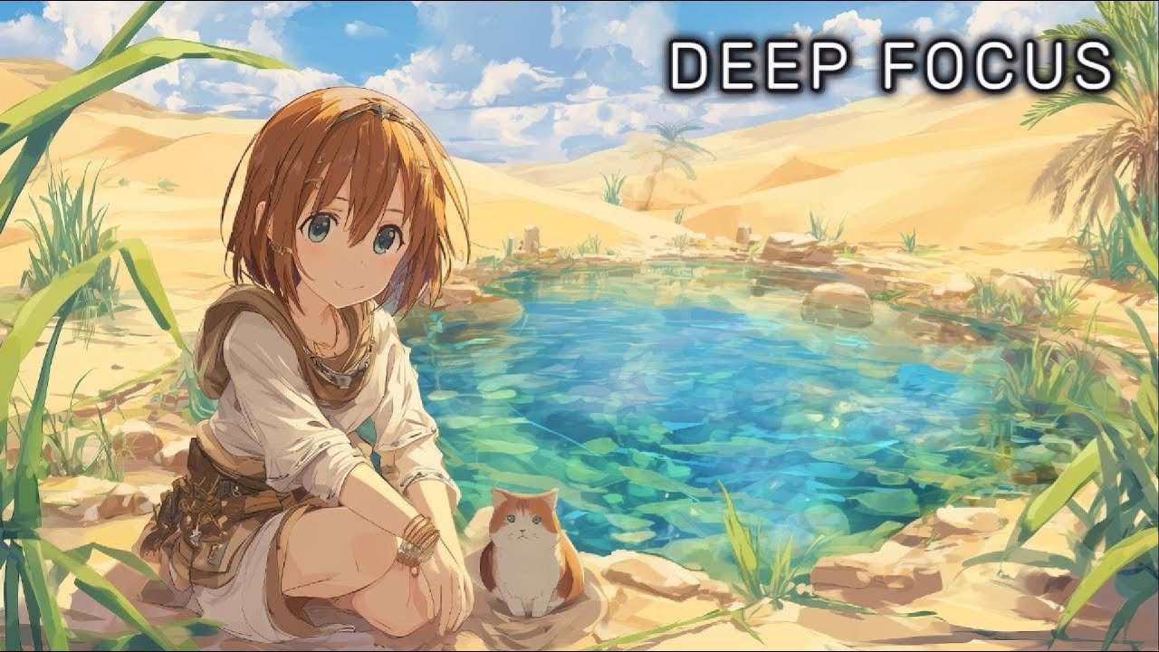 Deep Focus Music for Sleep & Study (3 Hours) | Oasis Between Endless Dunes