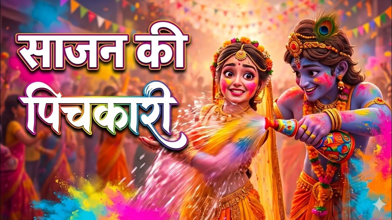 होली है होली है.. साजन की पिचकारी भीग गई मोरी सारी 🎨  🌸 #Holi2026 #HappyHoli #Holi #HoliVlog #yt