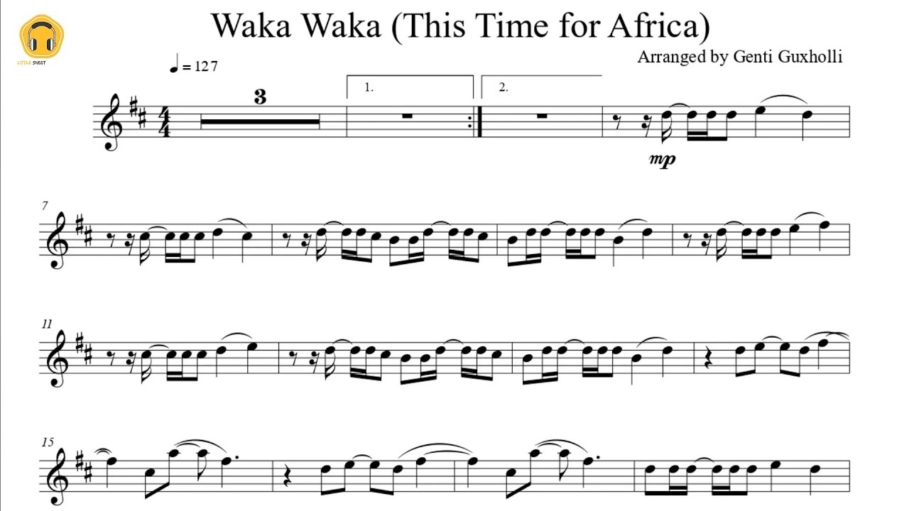 Waka Waka (This Time for Africa) by Shakira (Flute Solo with Piano Accompaniment/Sheets)
