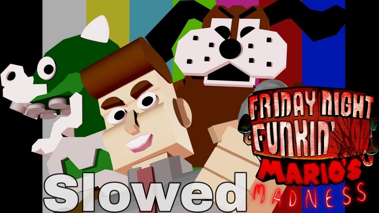 Friday Night Funkin - Unbeatable (Slowed) / Mario Madness v2 Mod