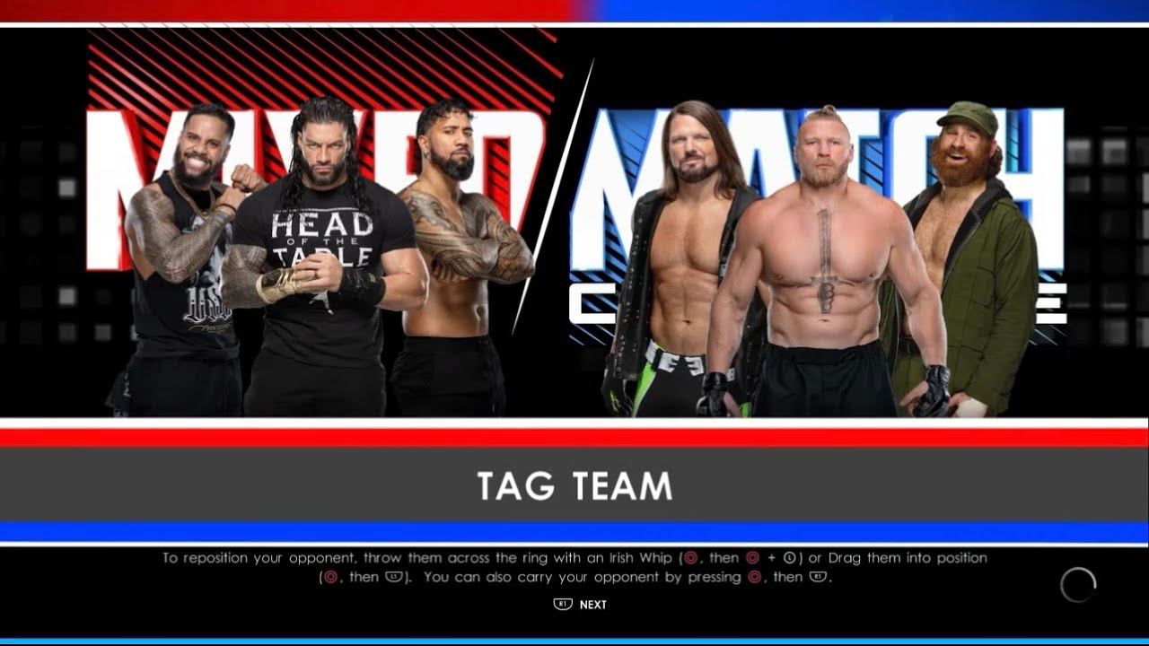 WWE GAMEPLAY (TAG TEAM)🤼‍♂️.