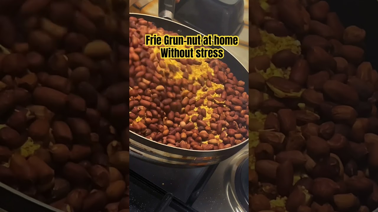 How to frie Granut at home with garri & without stress 🫶 #foryou #shorts #short #cooking #youtube