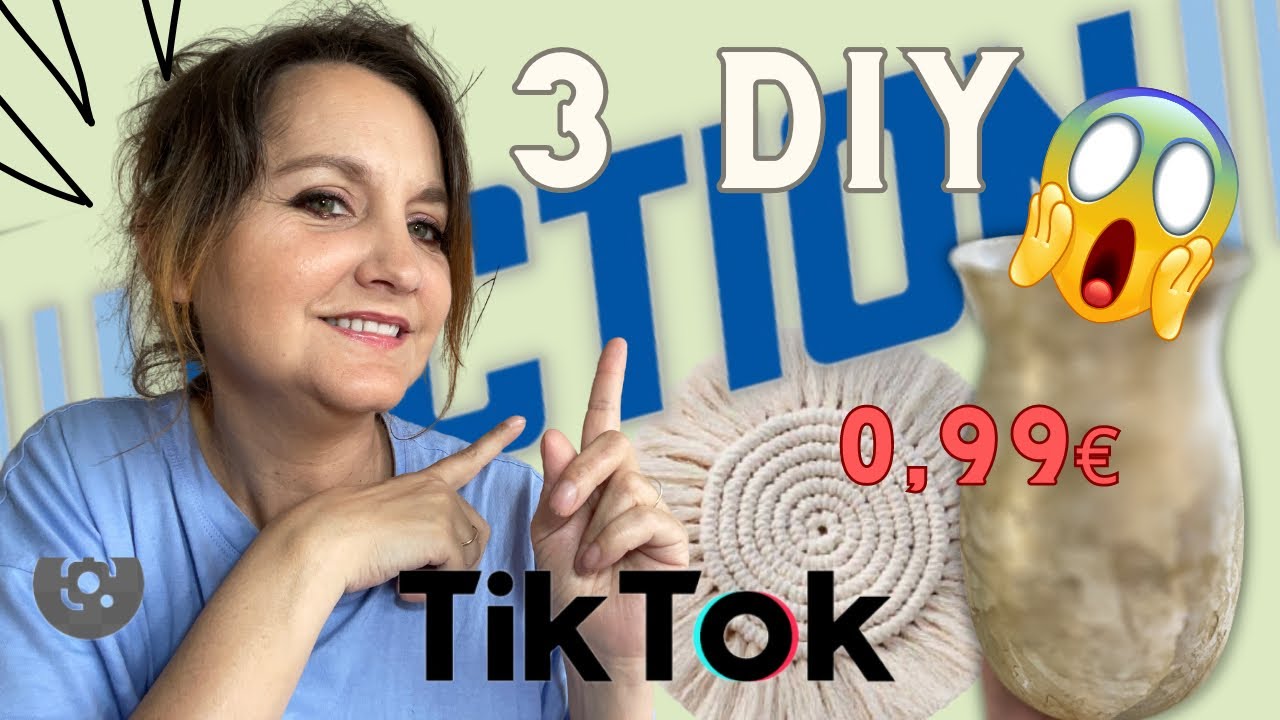 ACTION avec 0,99€ JE REPRODUIS DIY TIKTOK avec des articles ACTION j’ ai eu des petites galères 😨