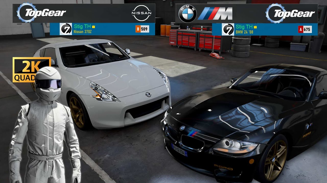 370Z VS BMW Z4M TopGear HotLap EP29