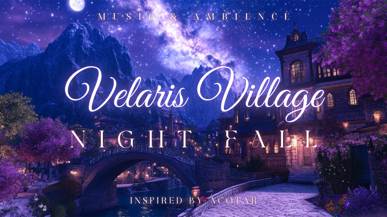 Velaris Night Under the Starlit Sky | ACOTAR Ambience Music | Mystical Melodies for Calm