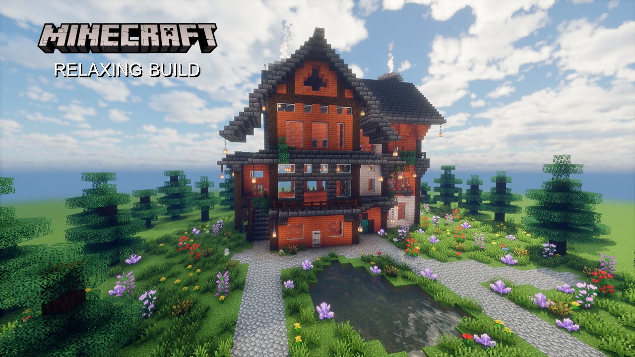 Minecraft Relaxing  Build  Creative | no talking : Emberwood House