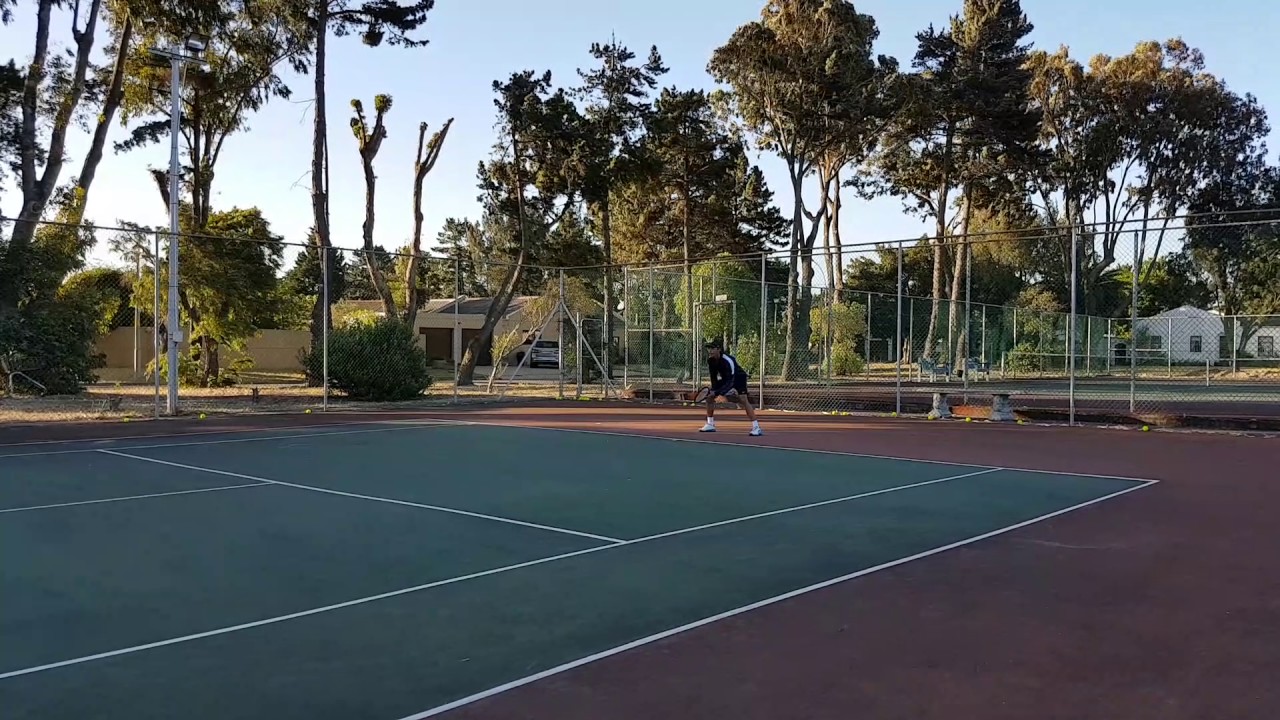 Christopher tennis practice