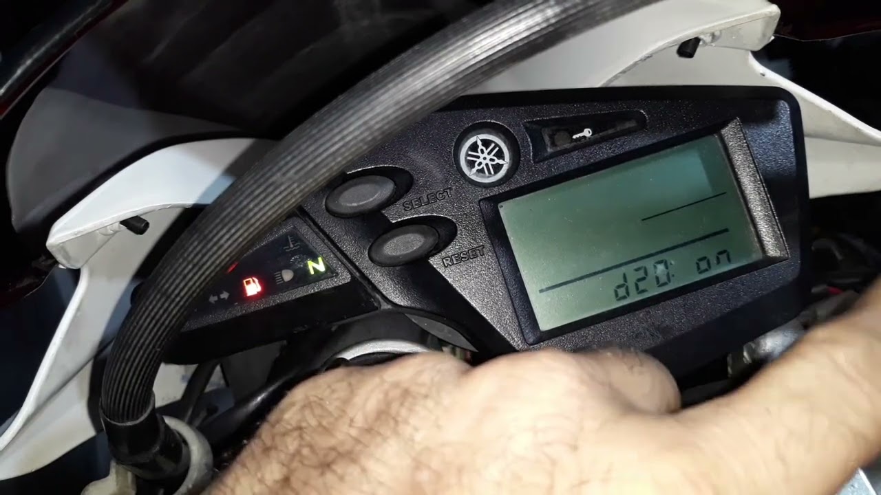 Modo diagnóstico no painel da XT 660 2013 YAMAHA
