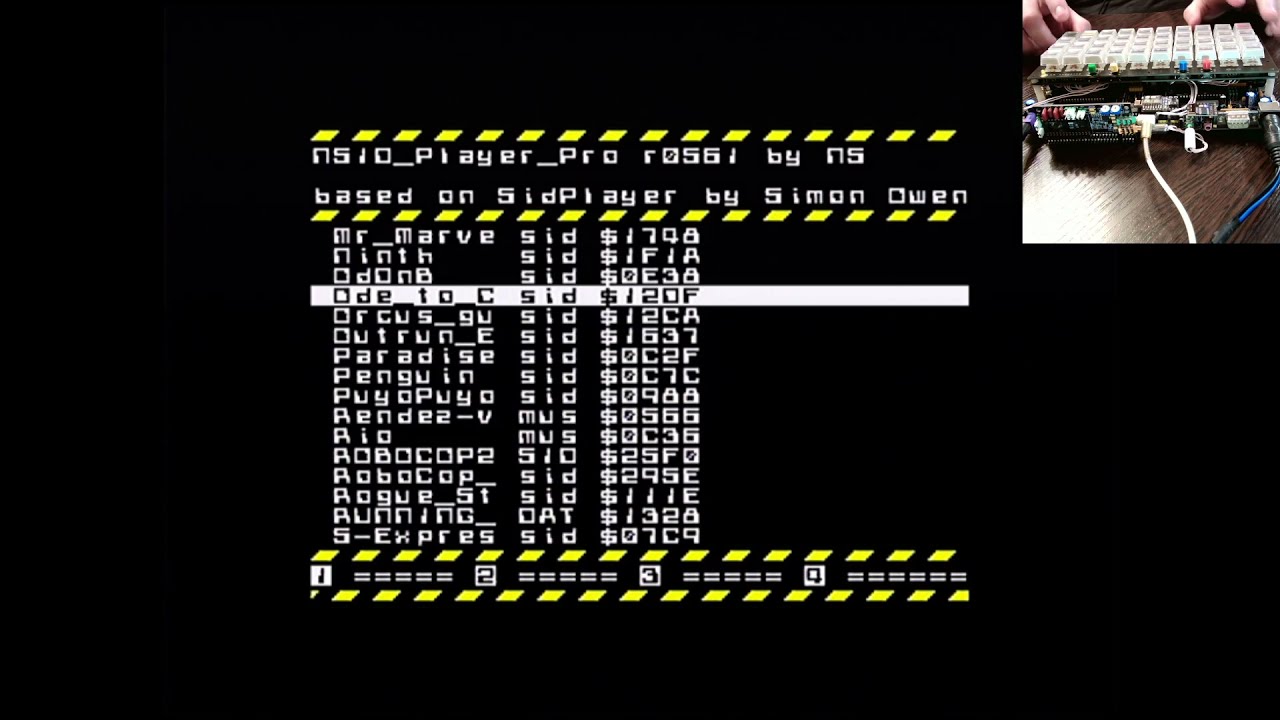Sizif-512 ZX Spectrum clone playing SID melodies