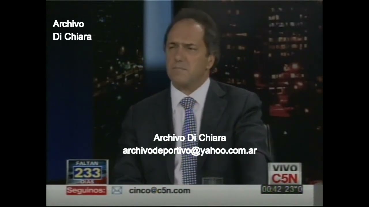 Daniel Scioli con Gonzalez Oro dice que tiene una buena relacion con Cristina Kirchner (2011)