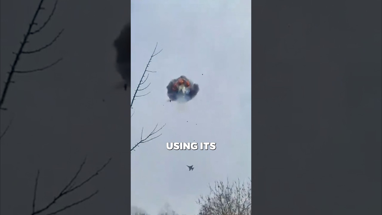 F-16 take down drone with Gatling gun