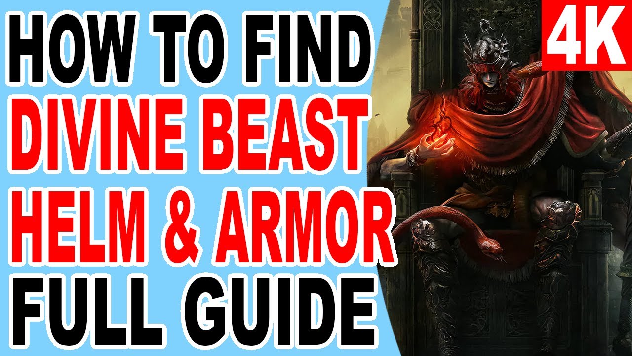 Elden Ring DLC How to Get Divine Beast Helm and Divine Beast Warrior Armor  Location
