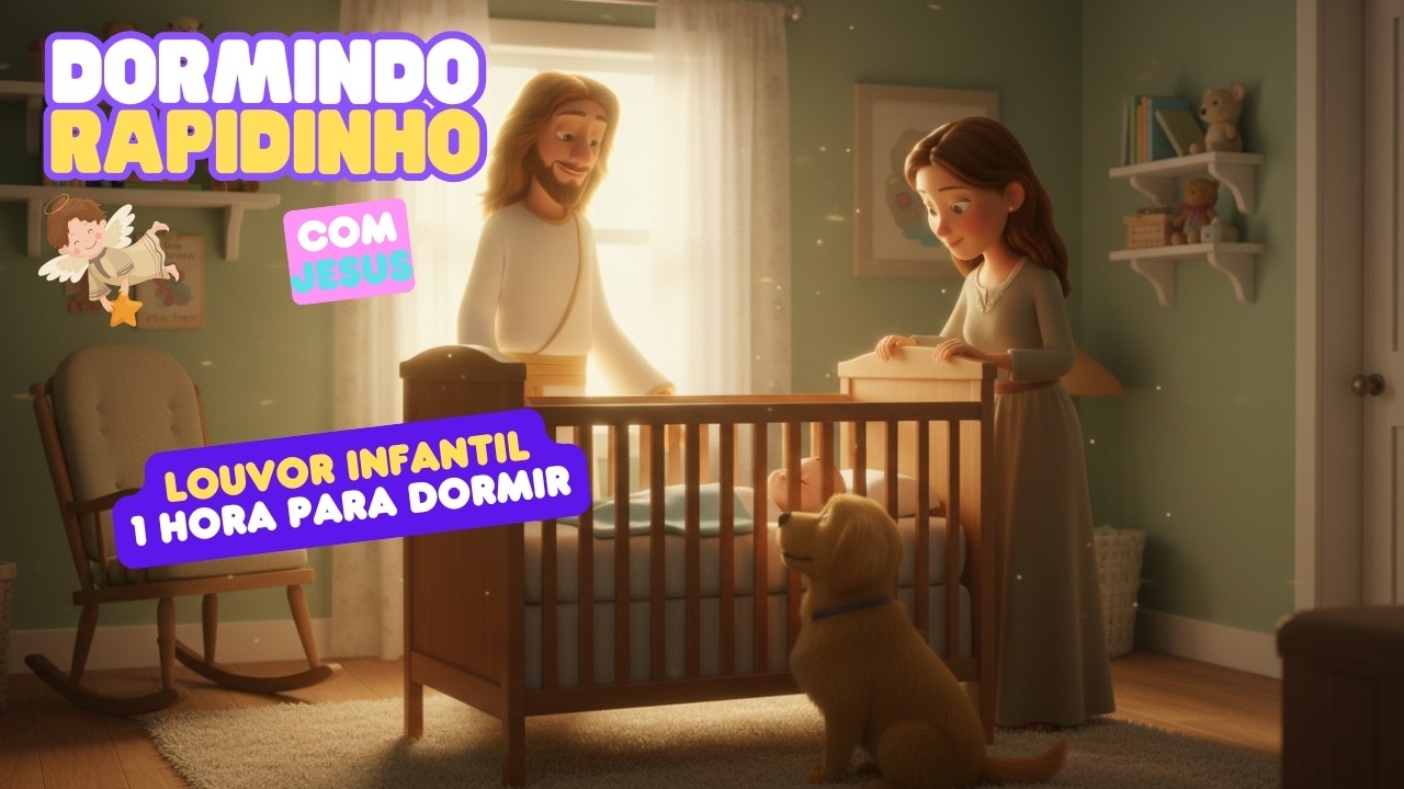 Canções de Ninar com Jesus | Música Infantil Gospel Para Acalmar e Dormir em Paz Rapido