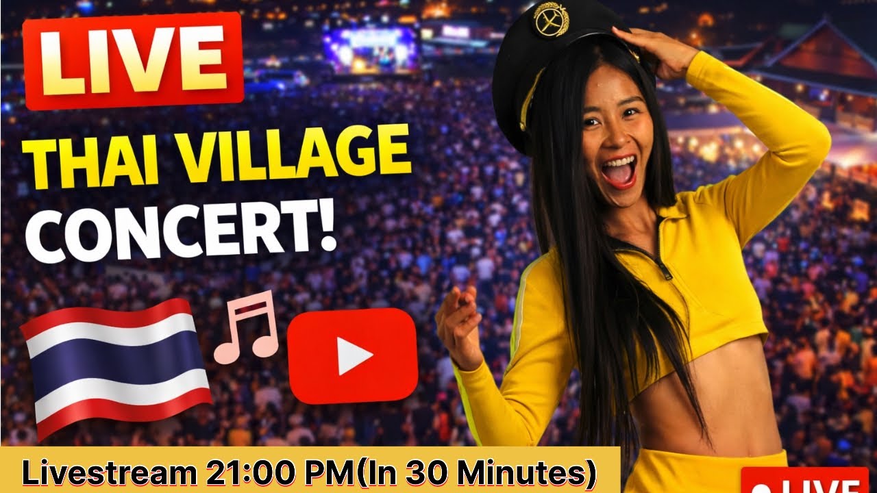 Irl livestream Thai Village Concert in Suphanburi