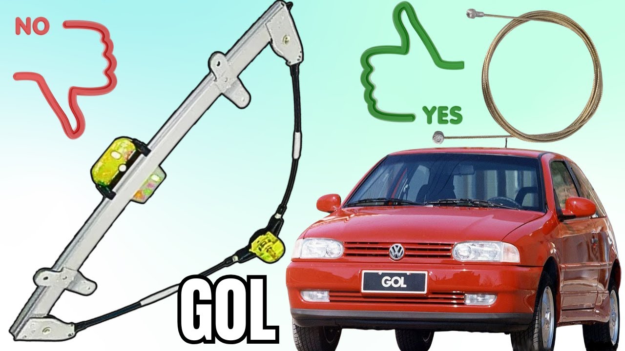 Cómo Reparar el Levantacristal Manual del VW Gol (con cable de freno)