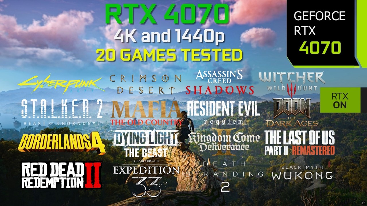 The RTX 4070 in 2026 - It's 3 Years Old TODAY! 🥳 | 20 New Games Tested at 4K, 1440p + Path Tracing