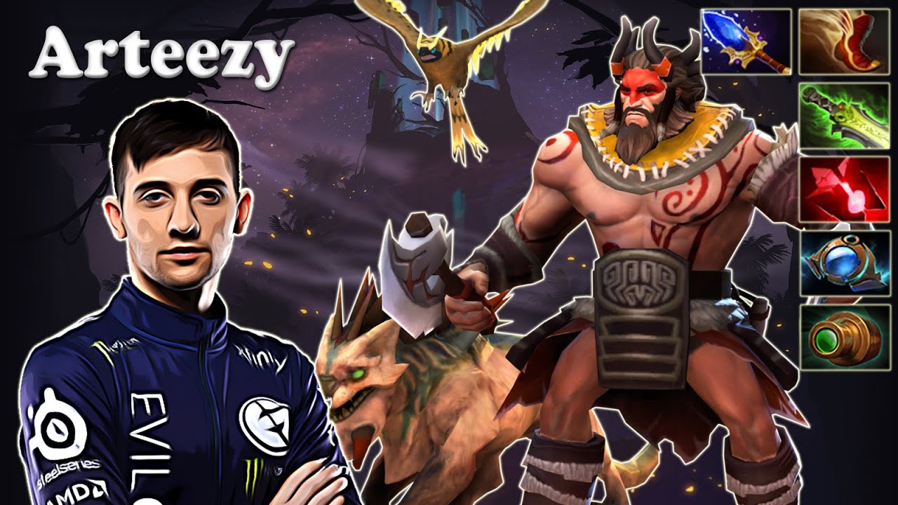 Arteezy - Beastmaster Midlane | Dota 2 7.29 Gameplay