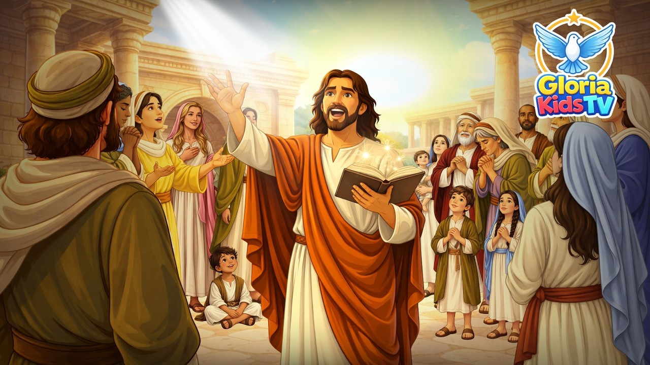 Jesus lehrt im Tempel in Jerusalem | Bibelgeschichte für Kinder