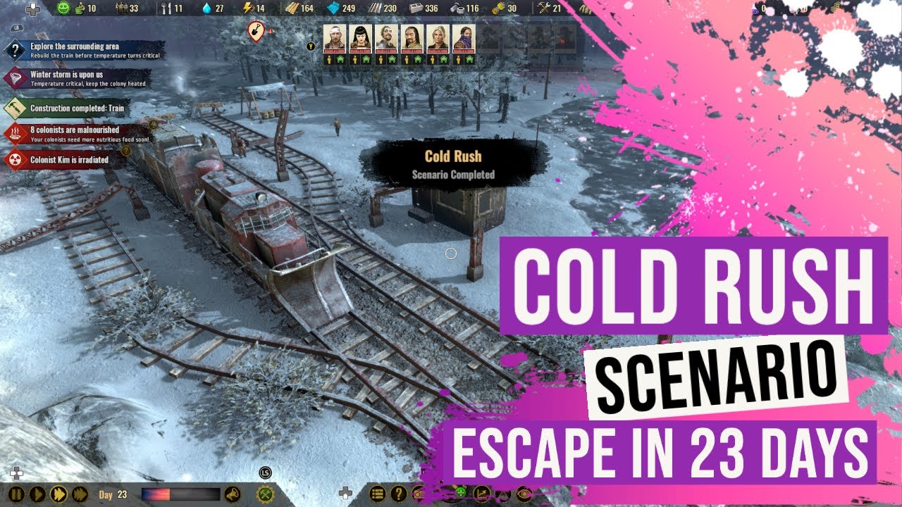 Cold Rush Scenario - Escape In 23 Days - Surviving The Aftermath - Free Update 3 - PC