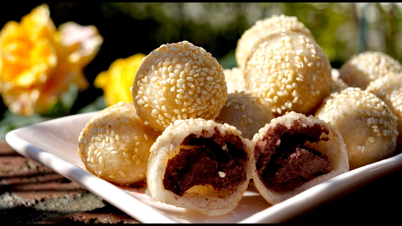 [芝麻球 Fried Sesame Balls]  外皮軟糯酥香，內餡香甜綿密，讓人嗑不停的吮指美味！– Home Cooked Delights