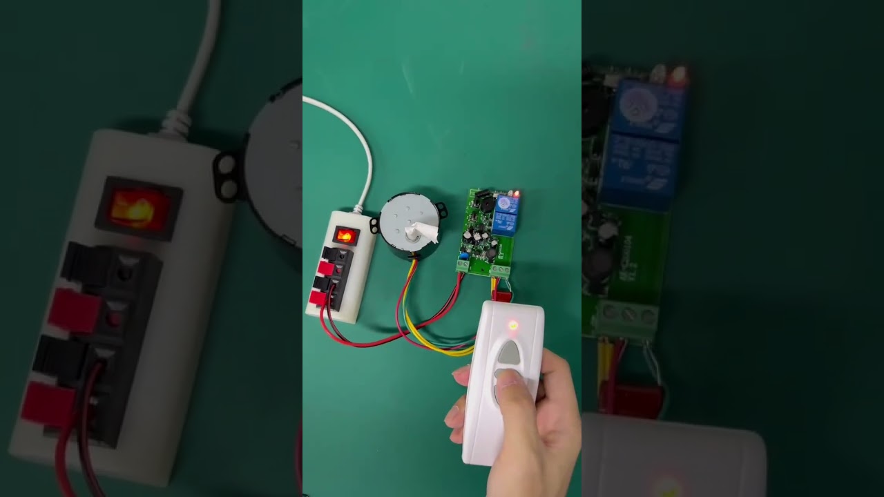 50ktyz 220V 230V Motor AC-Motor mit kabelloser Fernbedienung Schalter Funkschalter