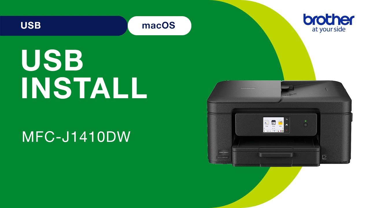 Install MFC J1410DW with USB - Mac