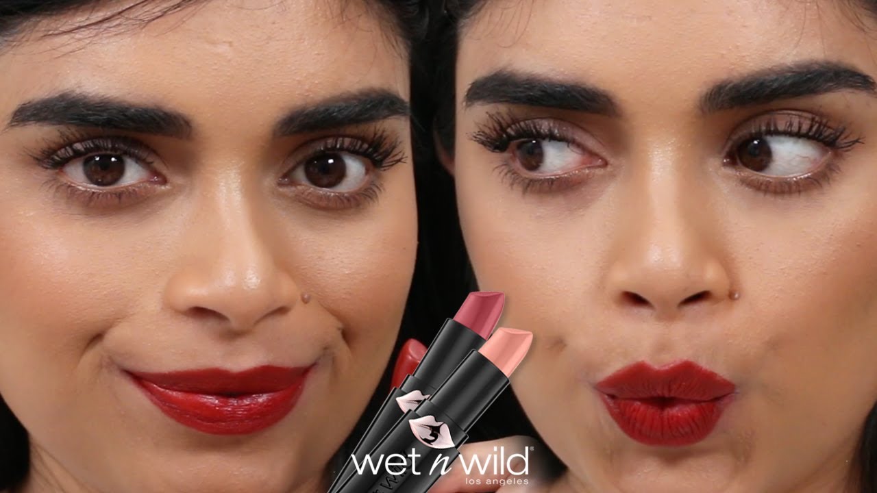 Wet n Wild Mega Last Matte & High-Shine Lipstick Swatches | Medium Indian Skin Tones