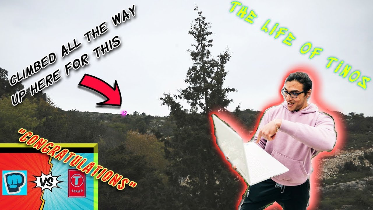 I climbed the tallest mountain just to do this...   (Pewdiepie -CONGRATULATIONS reaction)