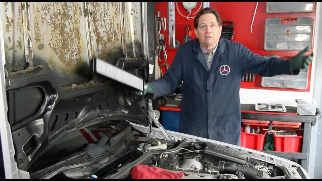 Cabin Air Filter Neglect: 1990 to 2002 SL R129 - Where, When, and How