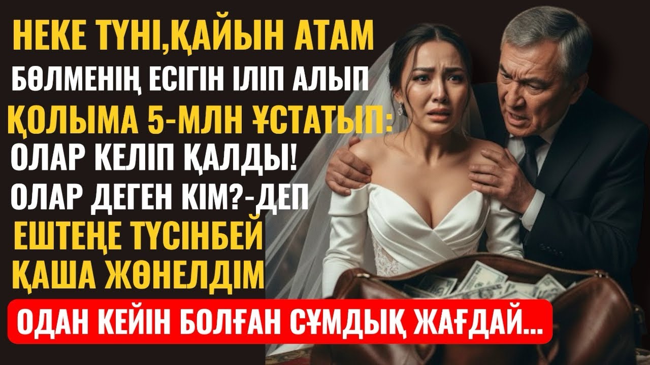 НЕКЕ ТҮНІ, ҚАЙЫН АТАМ БӨЛМЕНІҢ ЕСІГІН ІЛІП,ҚОЛЫМА 5 МЛН ҰСТАТЫП:ДӘЛ ҚАЗІР КИІН ДЕ, АРТҚЫ ЕСІКТЕН 