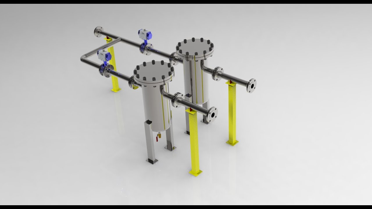 Pipe Routing - Filter Unit - From PID - PTC Creo