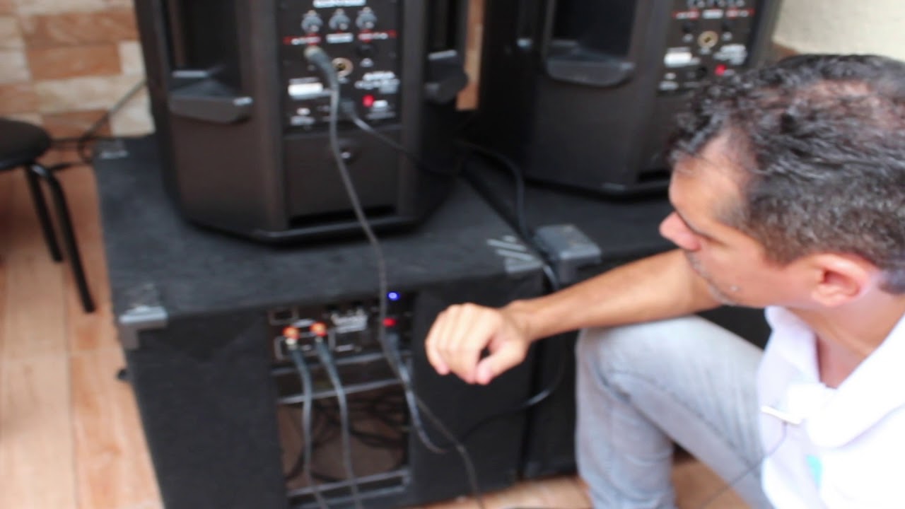 Ligando caixas ativas+Sub - Escola do Audio