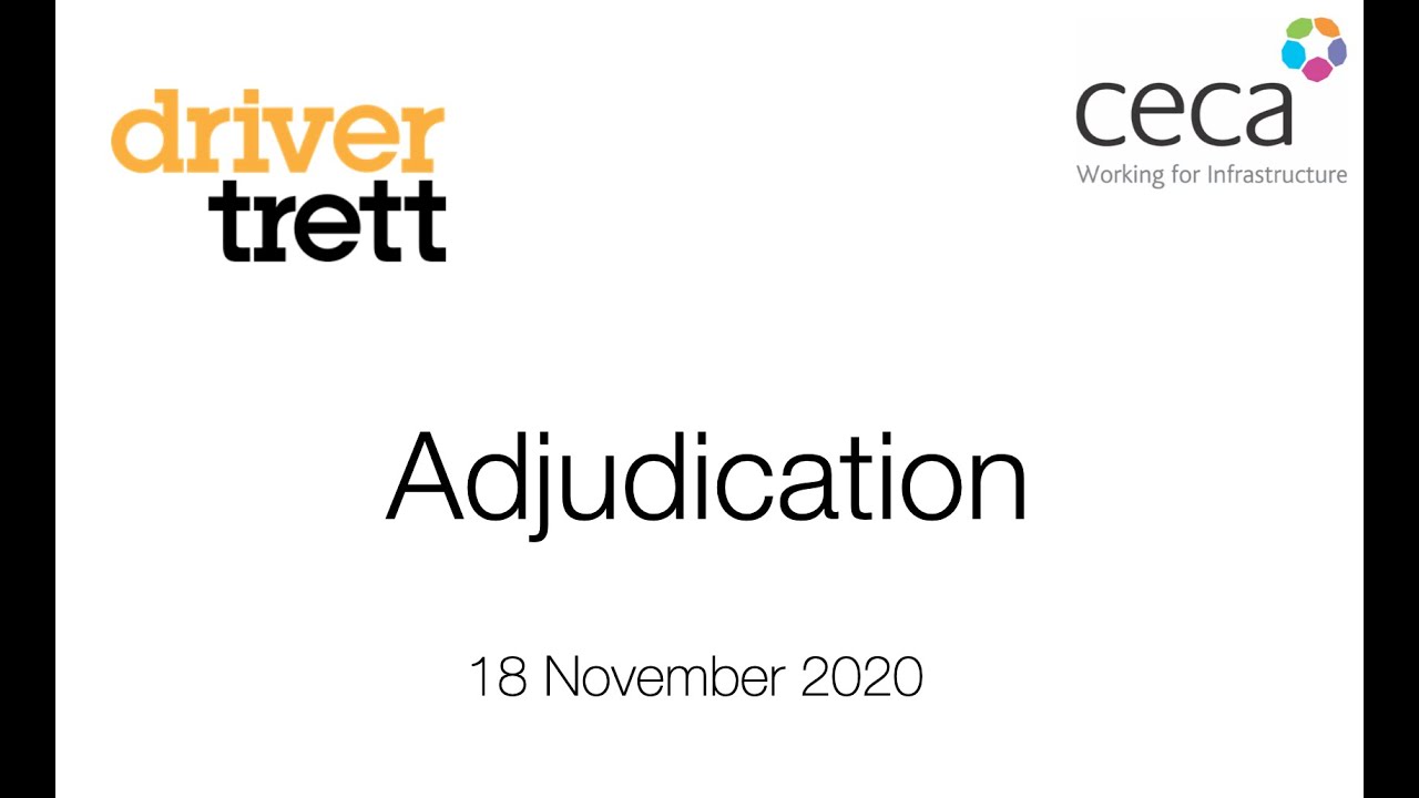Adjudication - 18th November 2020