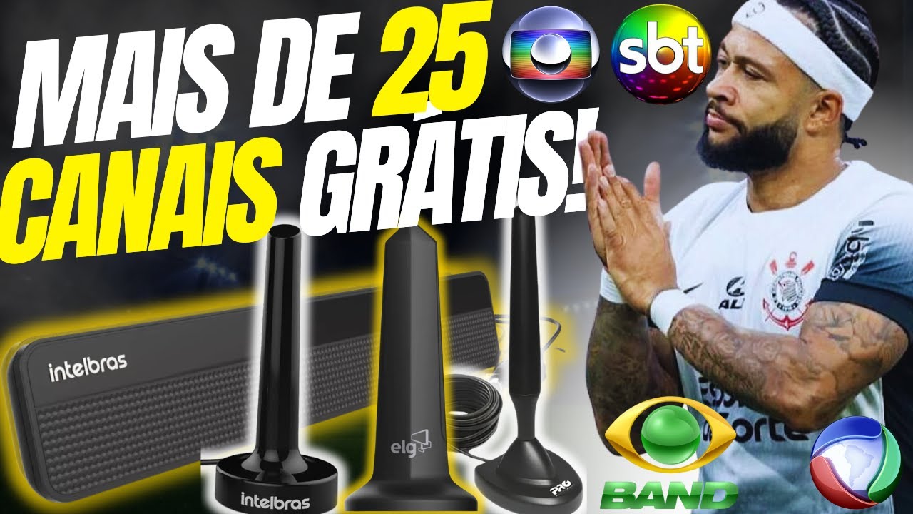 TOP 5 MELHORES ANTENAS DIGITAIS INTERNAS 2025! PEGAM MUITOS CANAIS! ANTENA DIGITAL INTERNA FUNCIONA