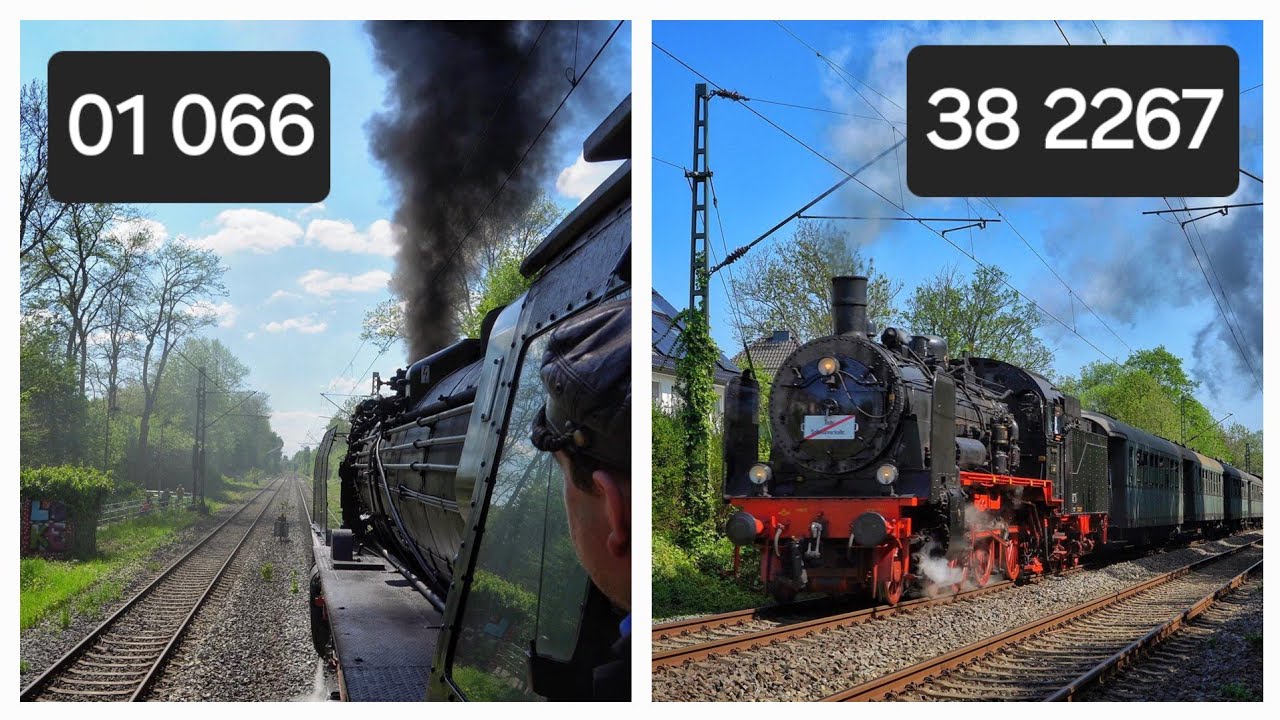 Tief im Westen, wo die Sonne verqualmt - 01 066 & 38 2267 in Bochum