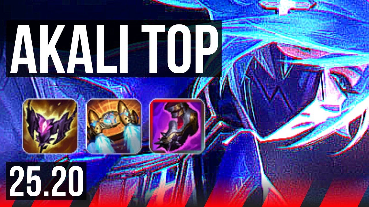AKALI vs URGOT (TOP) | 8 solo kills, 68% winrate, Legendary | EUW Master | 25.20