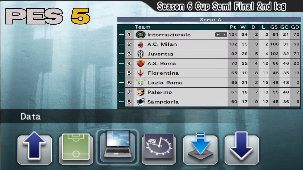 PES 5 PC 📍 S3ri3 A 🔥Liga Italiana 🔥champion/Cup Semi ( PRO EVOLUTION SOCCER 5 ) GAMEPLAY #gaming