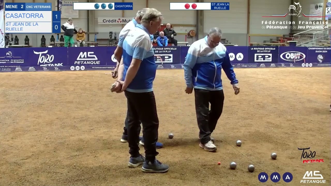 Finals Petanque Veterans 2024,  Casatorra vs Saint John de la Ruelle