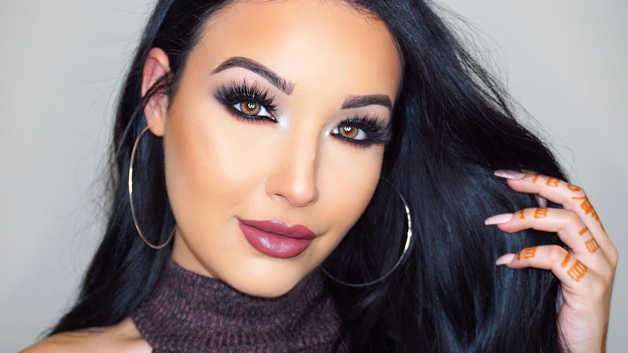 Taupe Smoke & Mauve Brown Lips Makeup Tutorial