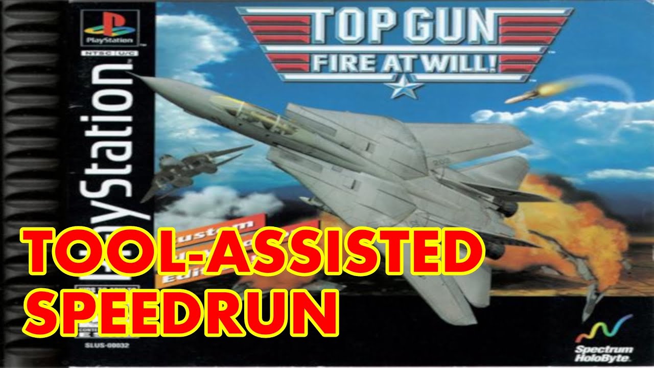 [TAS] Top Gun: Fire at Will! (PS1) - Any% in 1:53:02